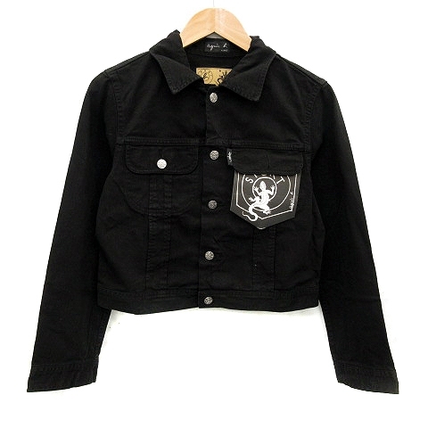 フランス製 90s Agnes b homme アニエスベーオム フェード 黒 ブルゾン