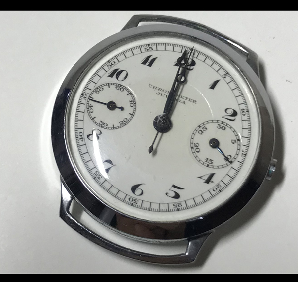 JUVENIA/ジュベニア CHRONOMETER クロノメーター アンティーク腕時計 ジャンク/バルジューの様な機械