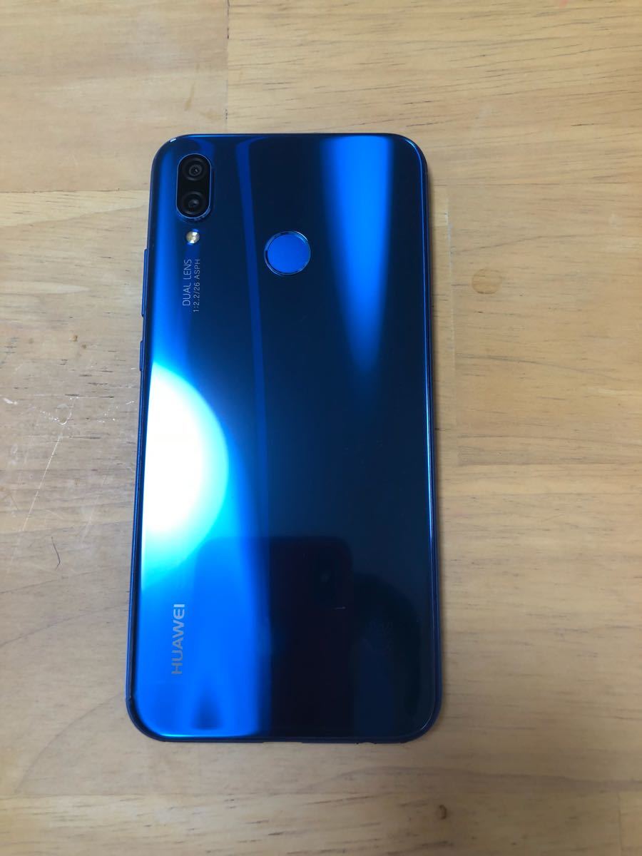 中古美品 HUAWEI P20 lite blue SIMフリー_2