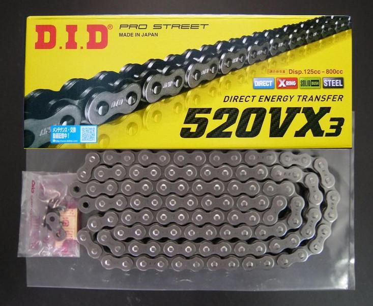SR500 88- 520仕様サンスター前後スプロケット＋DID520VX3シールチェーンセット 新品##