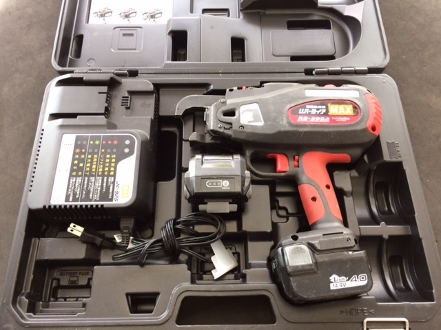 【中古品、銀行振込みのみ対応可能商品!!】マックス RB-399A-B2C/40A 鉄筋結束機 リバータイア【102-190921-KK-04-FUR】