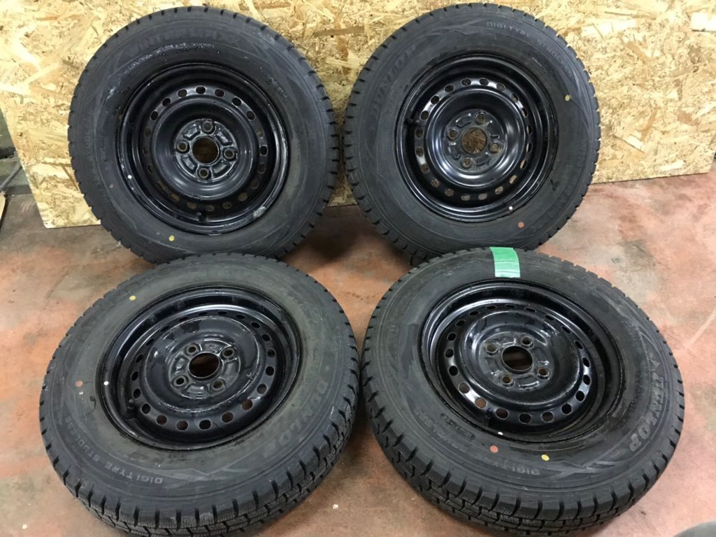 バリ溝 【DUNLOP WINTER MAXX WM01 155/80R13】スタッドレス バリ溝 4