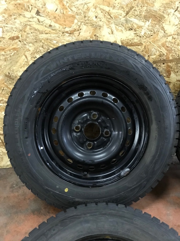 DUNLOP WINTER MAXX WM01 155/80R13】スタッドレス バリ溝 4本 