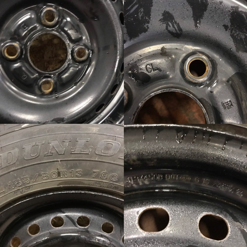 DUNLOP WINTER MAXX WM01 155/80R13】スタッドレス バリ溝 4本 