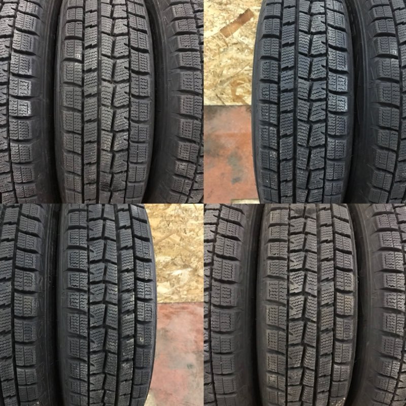 DUNLOP WINTER MAXX WM01 155/80R13】スタッドレス バリ溝 4本 