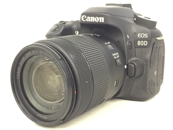中古 良好 Canon キャノン EOS 80D EF-S18-135 IS USM レンズキット デジタル 一眼レフ カメラ K4313379