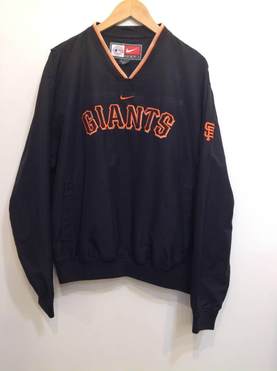 【HOT，新作】 NIKE&times;MLB ナイキ メジャーリーグ プルオーバー ナイロンジャケット スポーツウェア メンズS 黒 良品綺麗(応援ユニフォーム、ウエア)｜売買されたオークション情報、yahooの商品情報をアー 応援ユニフォーム、ウエア