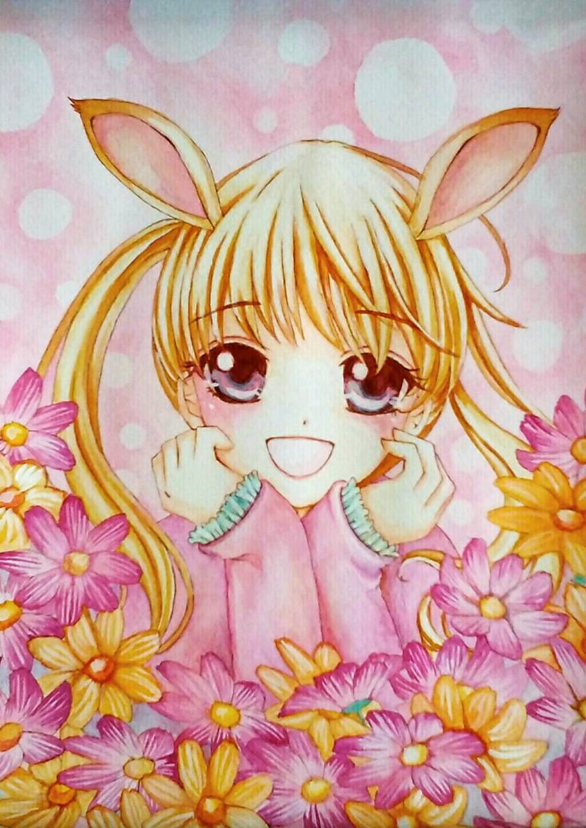 オリジナル手描きイラスト うさ耳 子ウサギ 女の子 B5 手描きイラスト 売買されたオークション情報 Yahooの商品情報をアーカイブ公開 オークファン Aucfan Com