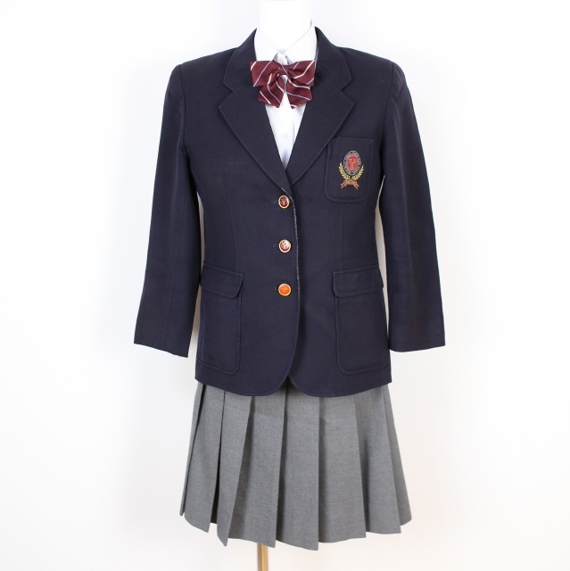 1円 制服 ブレザー ジャケット 富士ヨット 学生服 上下セット 冬物 プリーツスカート 女子 土佐塾高校 学生 通学用 紺 Ey4169 学生服 売買されたオークション情報 Yahooの商品情報をアーカイブ公開 オークファン Aucfan Com