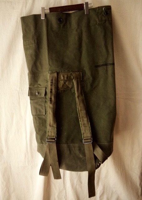 キャンバス ダッフルバッグ オリーブ 検：ビンテージ US Army 40s 50s 60s 70s ミリタリー_1