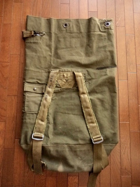 キャンバス ダッフルバッグ オリーブ 検：ビンテージ US Army 40s 50s 60s 70s ミリタリー_8