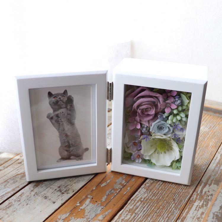 送料無料※017※60※プリザーブドフラワー＆アーティフィシャルフラワー※ギフト※プレゼント※アレンジメント※フォトフレーム_1