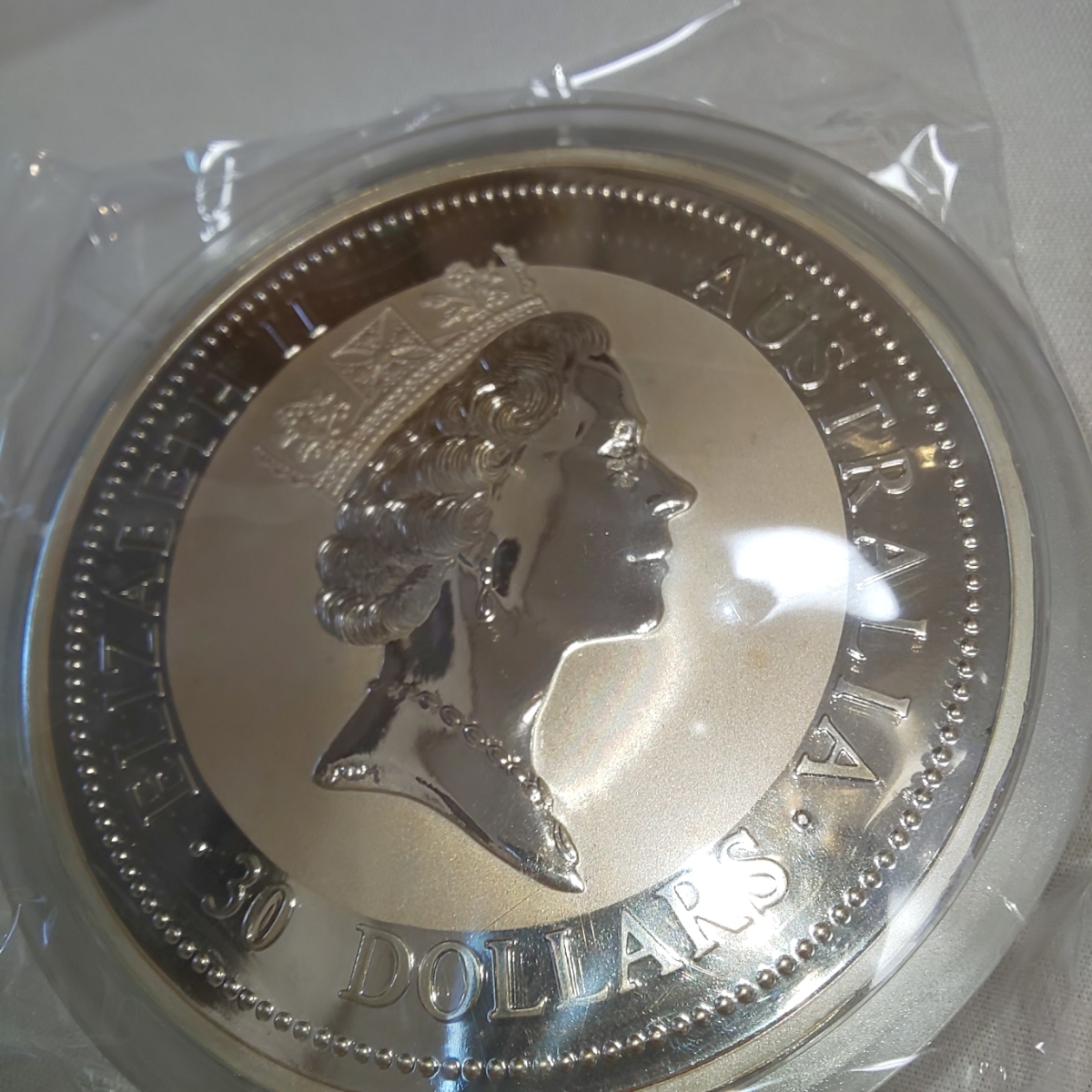 1995年オーストラリア 1kg銀貨 30ドル - オーストラリア 30ドル銀貨 