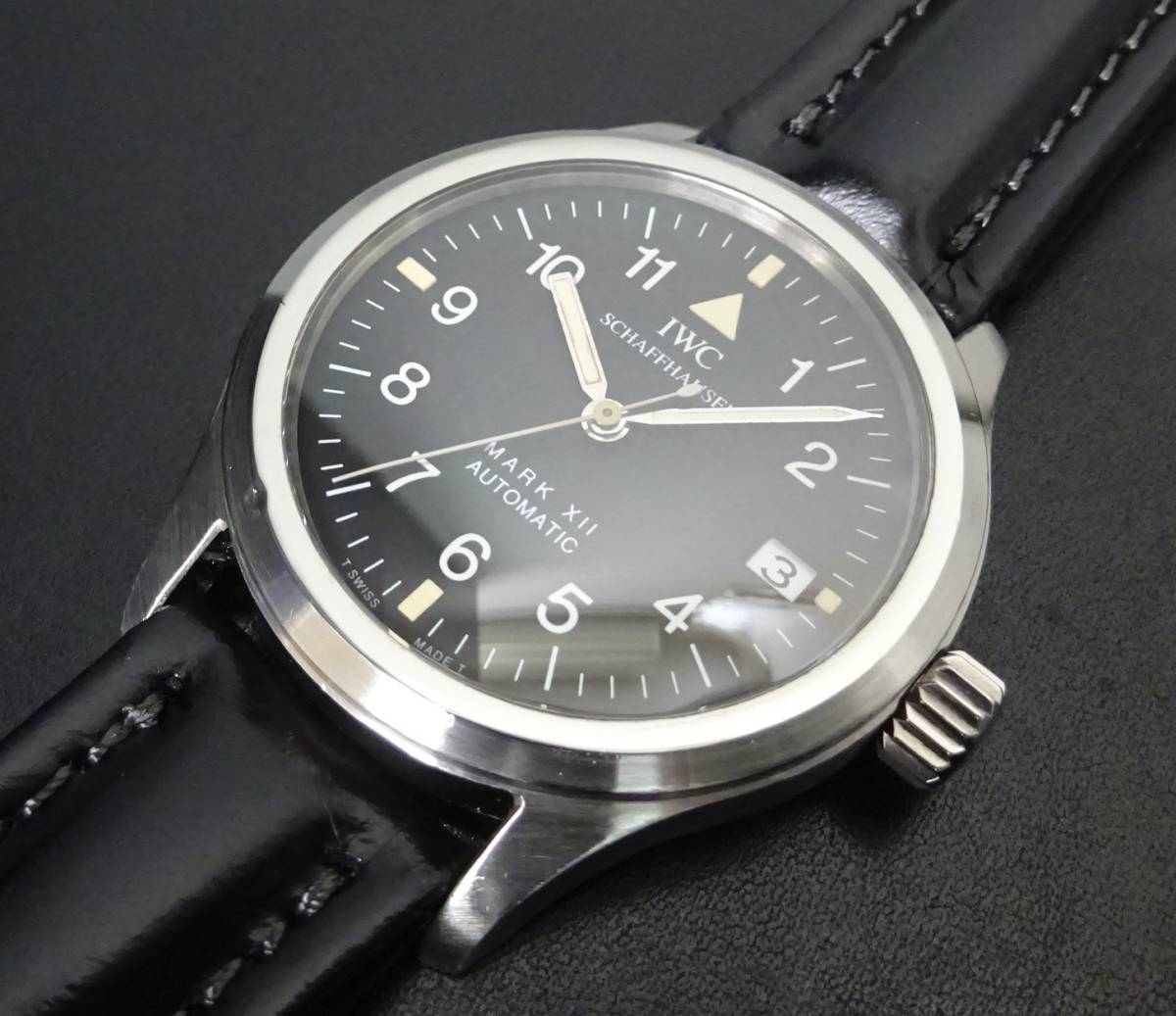 希少 IWC MARK XⅡ パイロットウォッチ マーク12 IW324101 黒文字盤 メンズサイズ 自動巻 本物_1