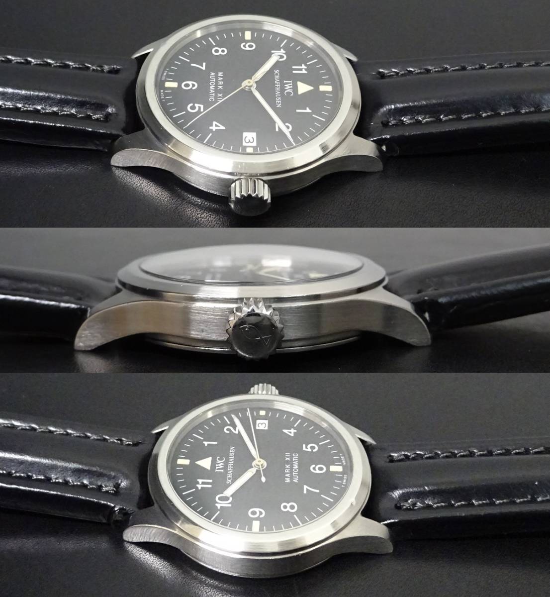 希少 IWC MARK XⅡ パイロットウォッチ マーク12 IW324101 黒文字盤 メンズサイズ 自動巻 本物_7