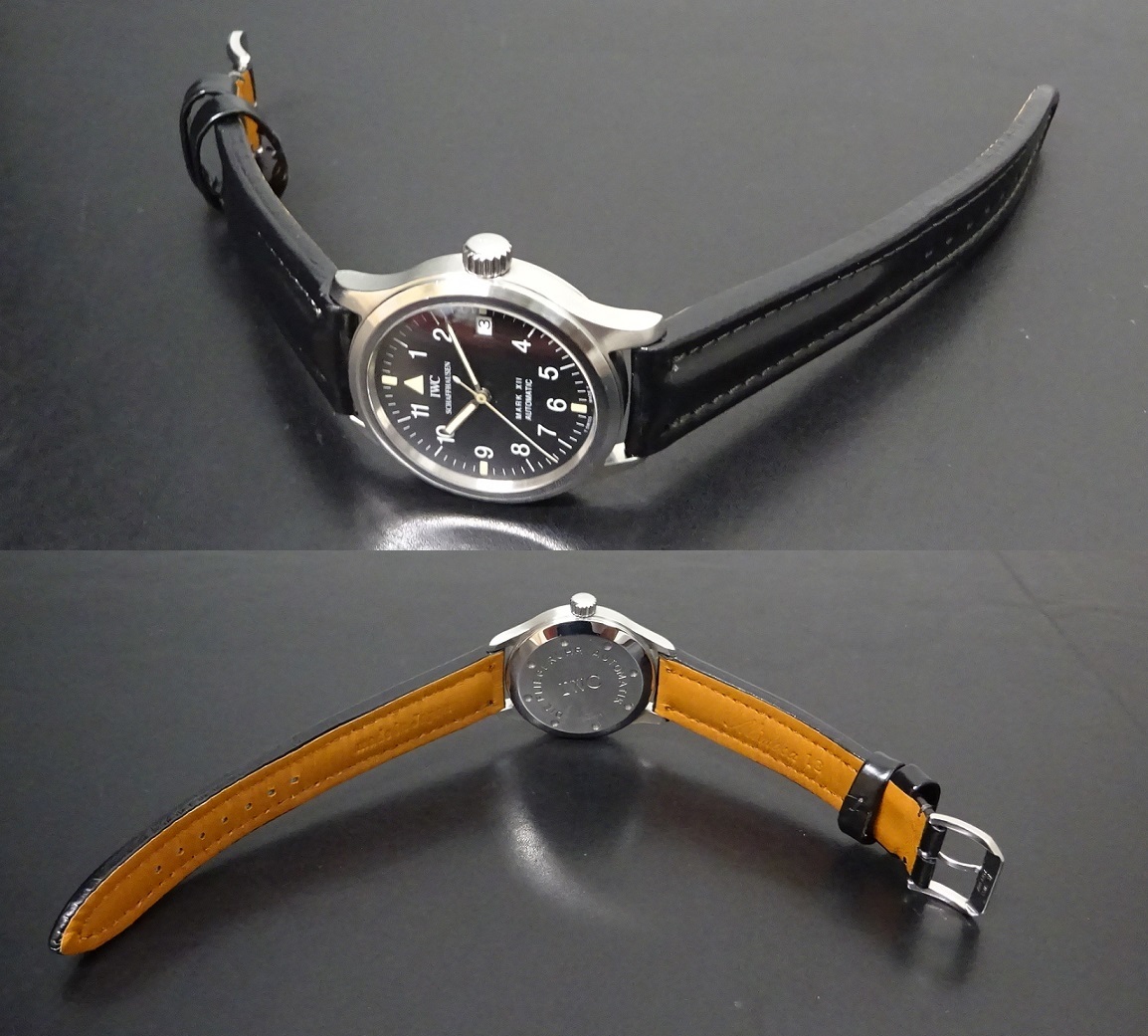 希少 IWC MARK XⅡ パイロットウォッチ マーク12 IW324101 黒文字盤 メンズサイズ 自動巻 本物_8