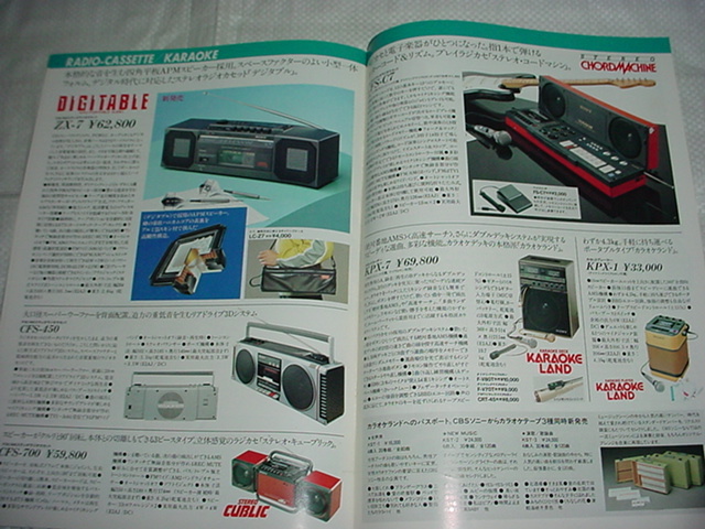 1983年5月 SONY ウォークマン/ラジカセ/の総合カタログ