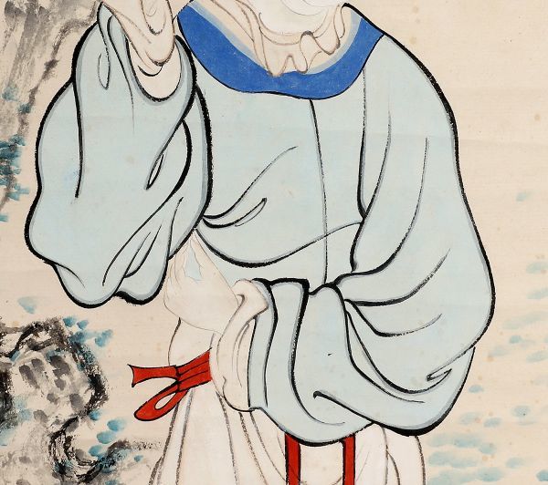 文姫帰漢図 長巻掛軸 70×340cm 中国歴史人物画 文姫帰漢図 長巻掛軸 70