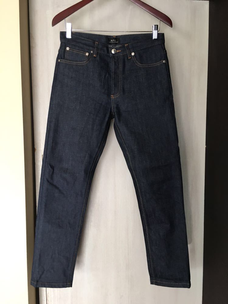 美品 A.P.C. プチニュースタンダード 29インチ PETIT NEW STANDARD ストレッチ デニム リジッド ジーンズ アーペーセー apc denim