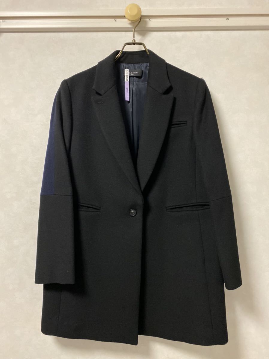美品】paul smith BLACK LABEL ロングコート アンゴラ混 ポールスミス 