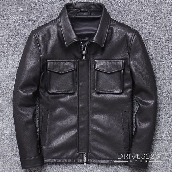 ☆秋冬の新作☆輸入鞣しヤギの皮 メンズバイクオートバイレザー