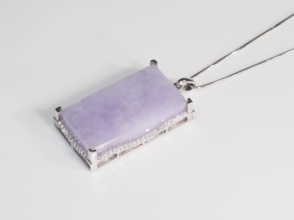 税無/送料無料】天然【51.075ct】 ダイヤモンド ラベンダー ヒスイ 