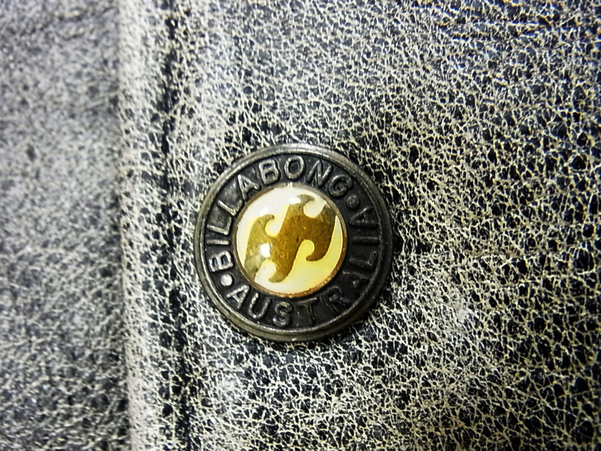 1円 ☆ビラボン オールレザースタジャン レザージャケット アウター ブルゾン メンズ ブルゾン BILLABONG