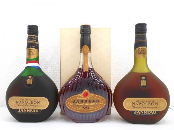 古酒 ブランデー ナポレオン JANNEAU 特級 古酒 3本セット JANNEAU