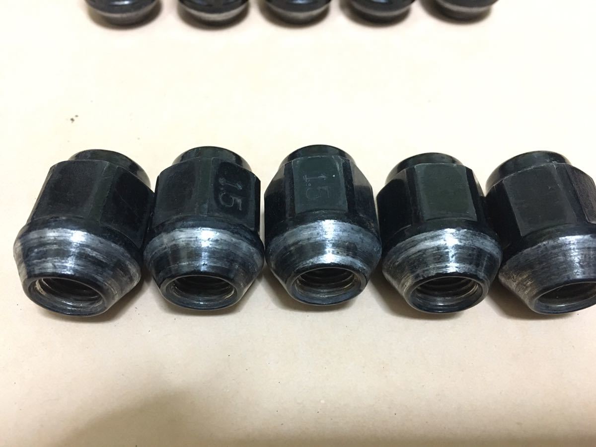 BBS 20個 M12 ロング ブラック 30mm 中古ナット 送料出品者負担 新品 