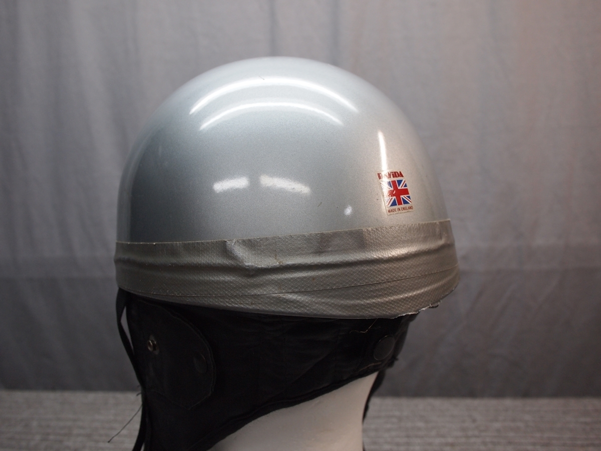 ☆き11-571 DAVIDA ダビダ ハーフヘルメット Mサイズ シルバー系 ☆き11-571 DAVIDA ダビダ ハーフヘルメット Mサイズ シルバー系