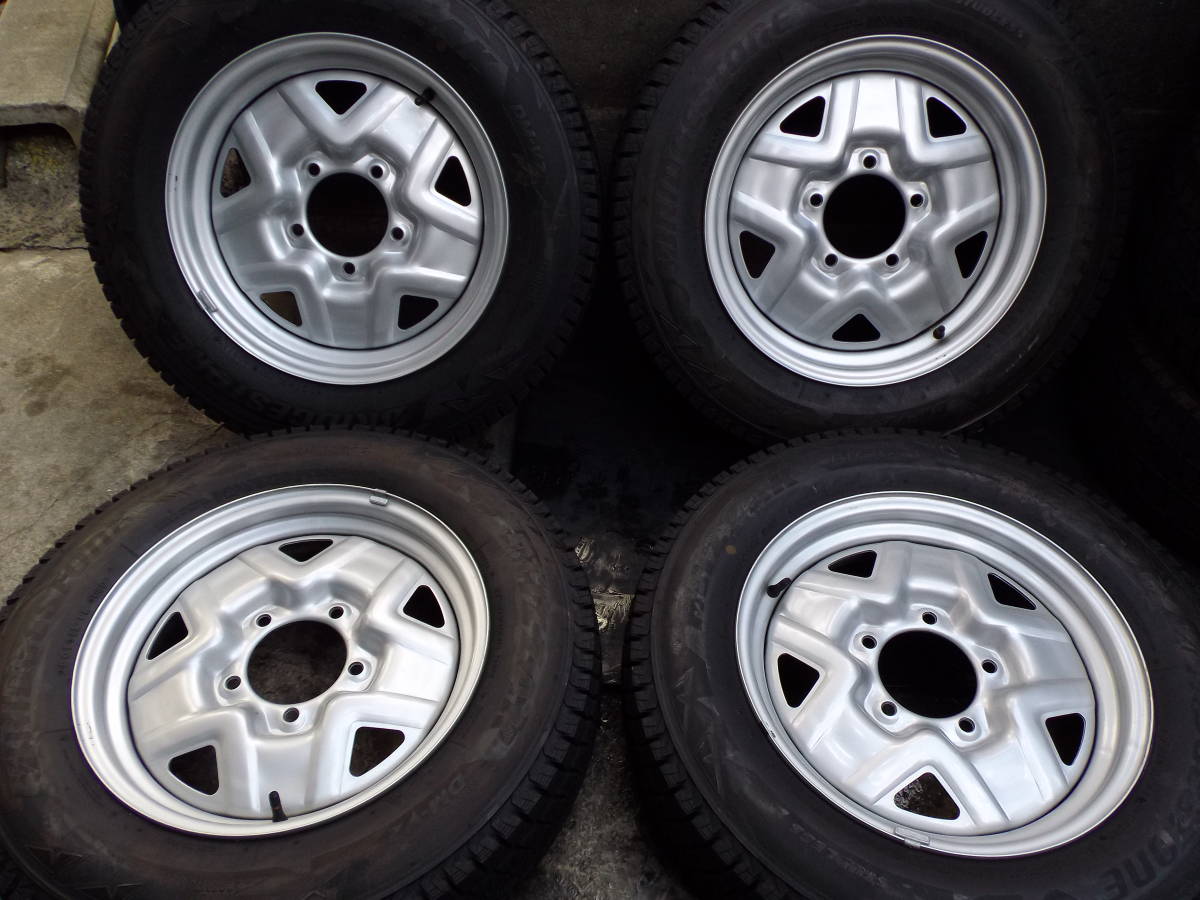 スズキ ジムニー純正 16×5J +22 pcd139.7○バリ山 175/80R16 BS DM-V2