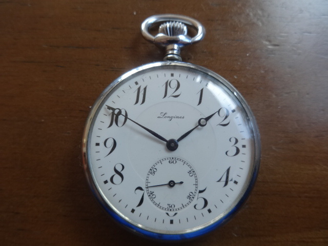 のアイテムをご購入 ロンジン　手巻き　懐中時計　美品　時計屋さんからでた。