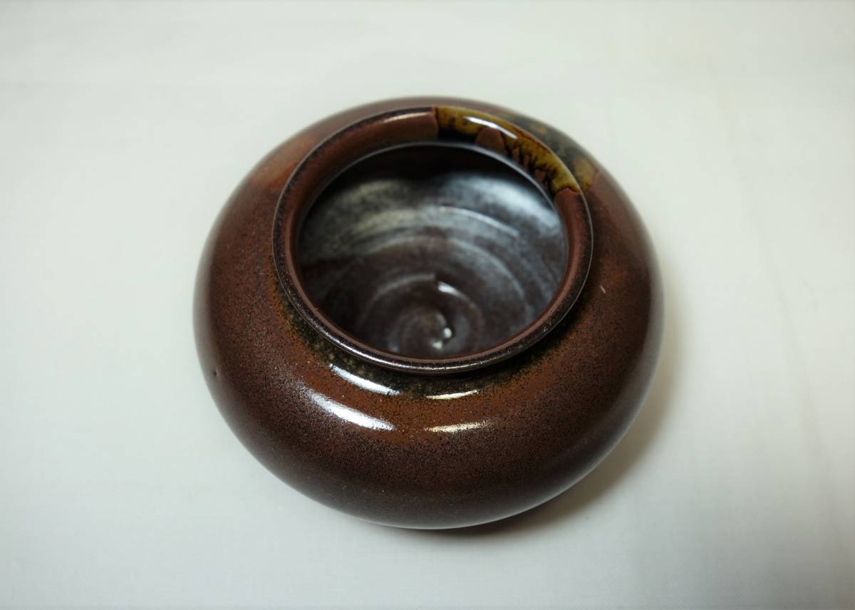 お茶道具 笹田有祥 大海茶入 仕覆共箱付 京焼 茶器 未使用品