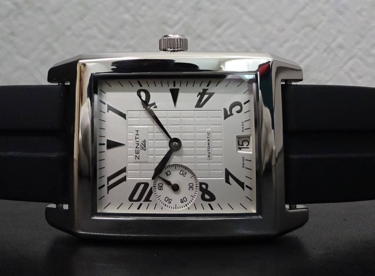 美品 良品 ZENITH ゼニス ポートロワイヤル エリート 01.0251.684/02.C504 シルバー 自動巻 メンズ 国際保証書あり 純正内外箱あり 本物_3