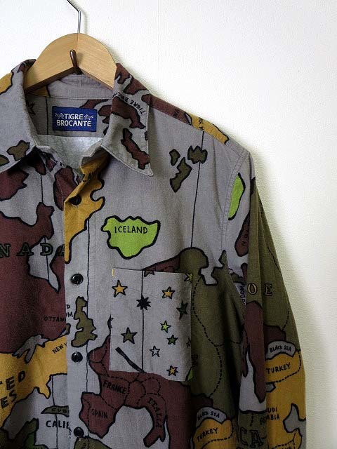 ティグルブロカンテ TIGRE BROCANTE シャツ カジュアルシャツ 長袖