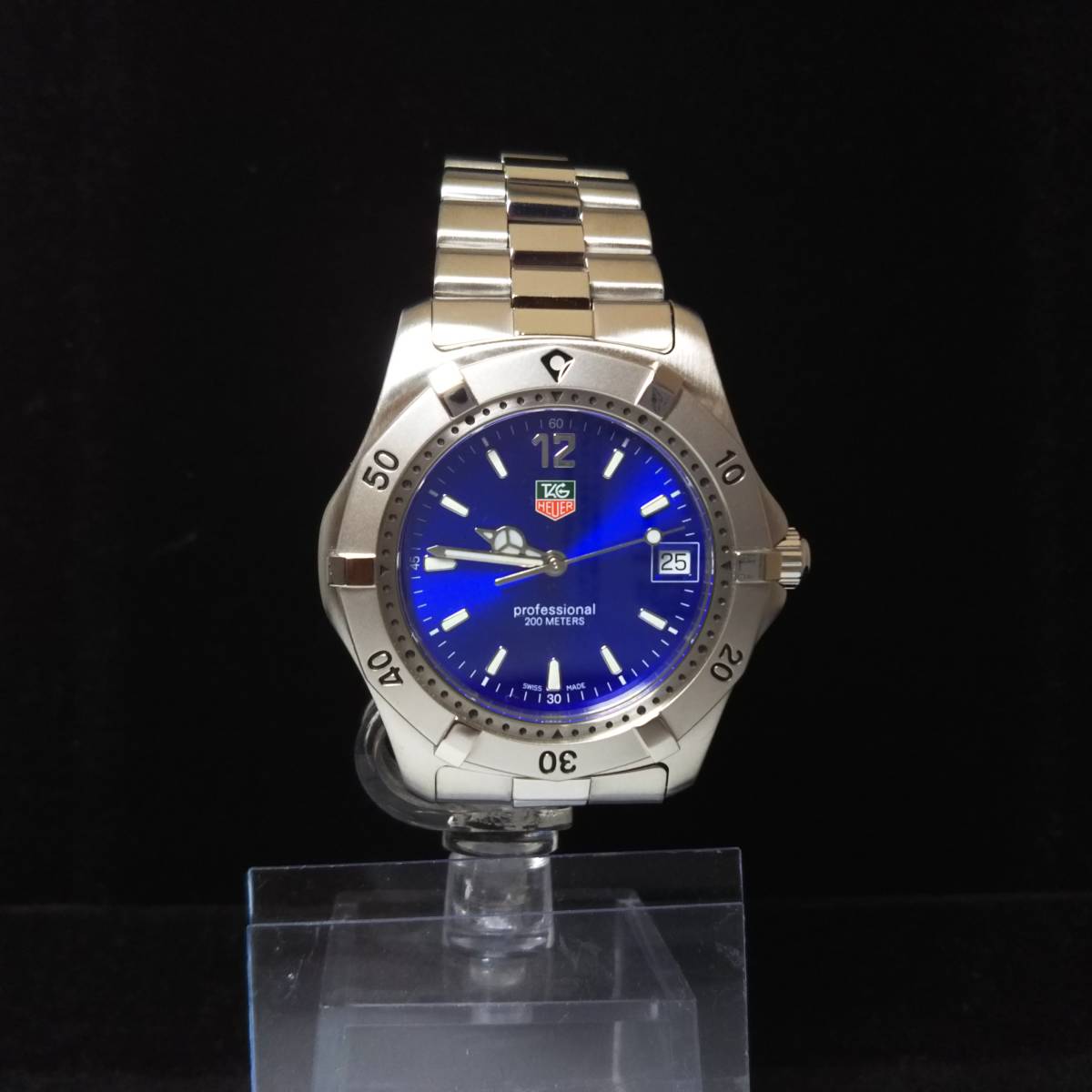 電池交換、仕上げ済、脱磁、パッキン交換、防水検査済】Tag Heuer 