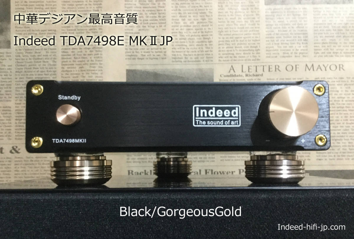 Indeed TDA7498E 中華デジアン最高音質 MKⅡJP Gold Black⁄Rich