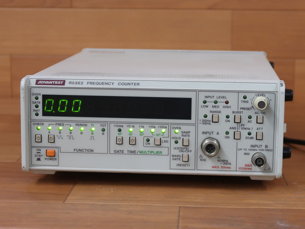 アドバンテスト | 周波数カウンタ FREQUENCY TH]ADVANTEST COUNTER
