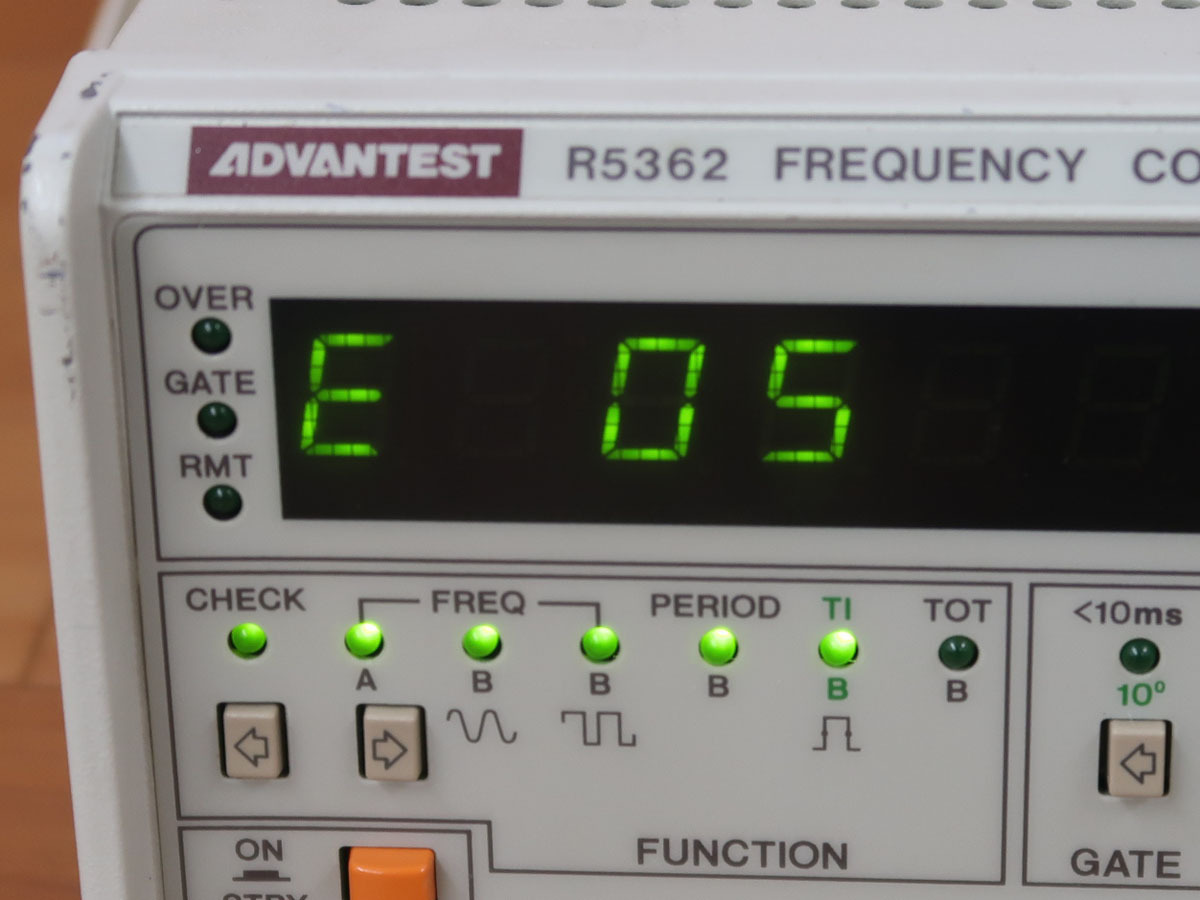 アドバンテスト | 周波数カウンタ FREQUENCY TH]ADVANTEST COUNTER