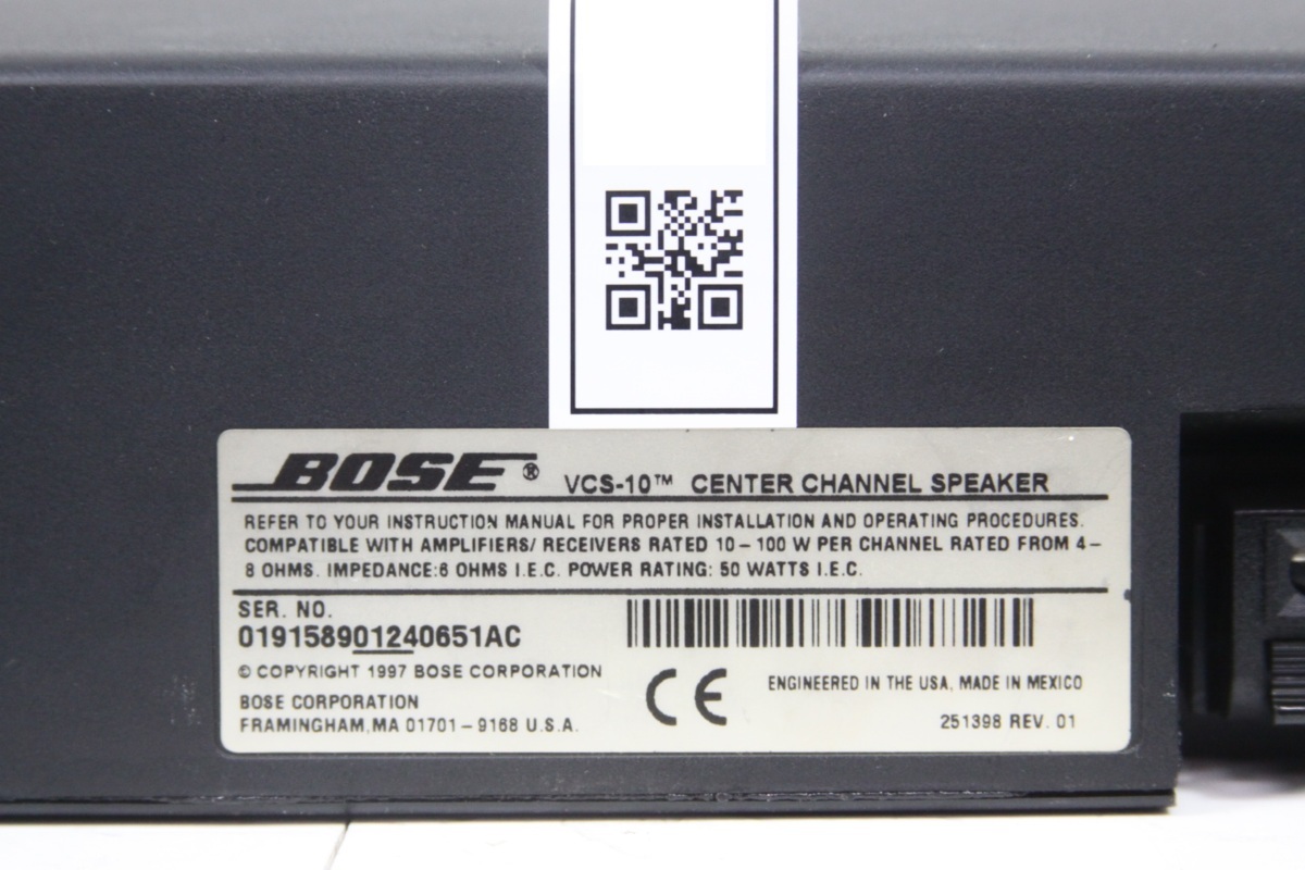 最終値下げ*BOSE VCS-10 センタースピーカー ボーズ 【ジャンク品