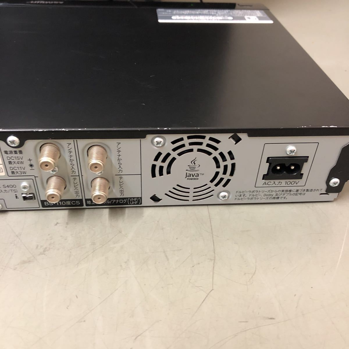 A81 SHARP BD-HDW80 ブルーレイディスクレコーダー ジャンク