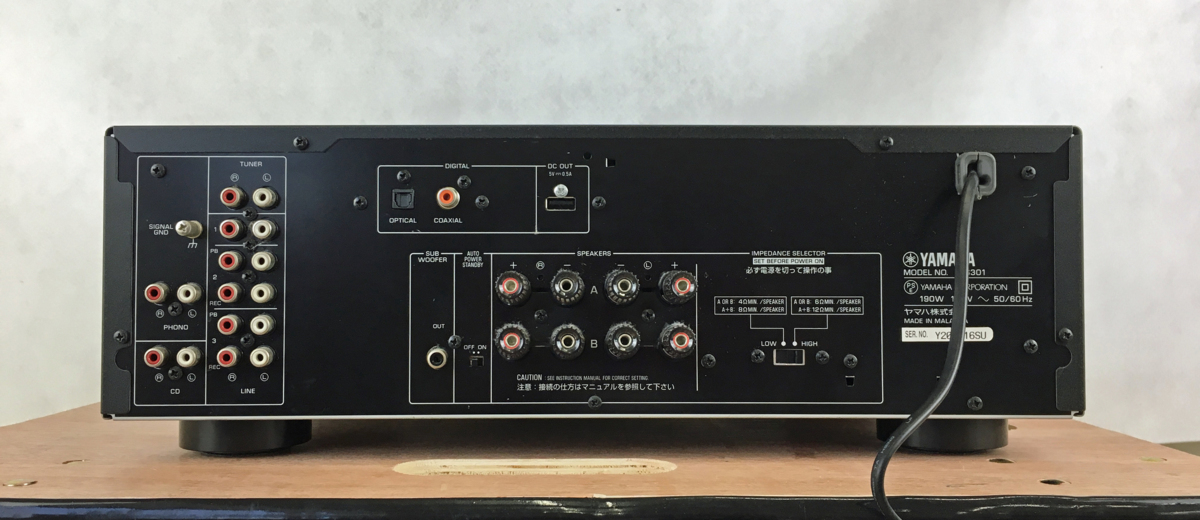 ☆ジャンク品☆プリメインアンプ A-S301 YAMAHA ヤマハ リモコン付き