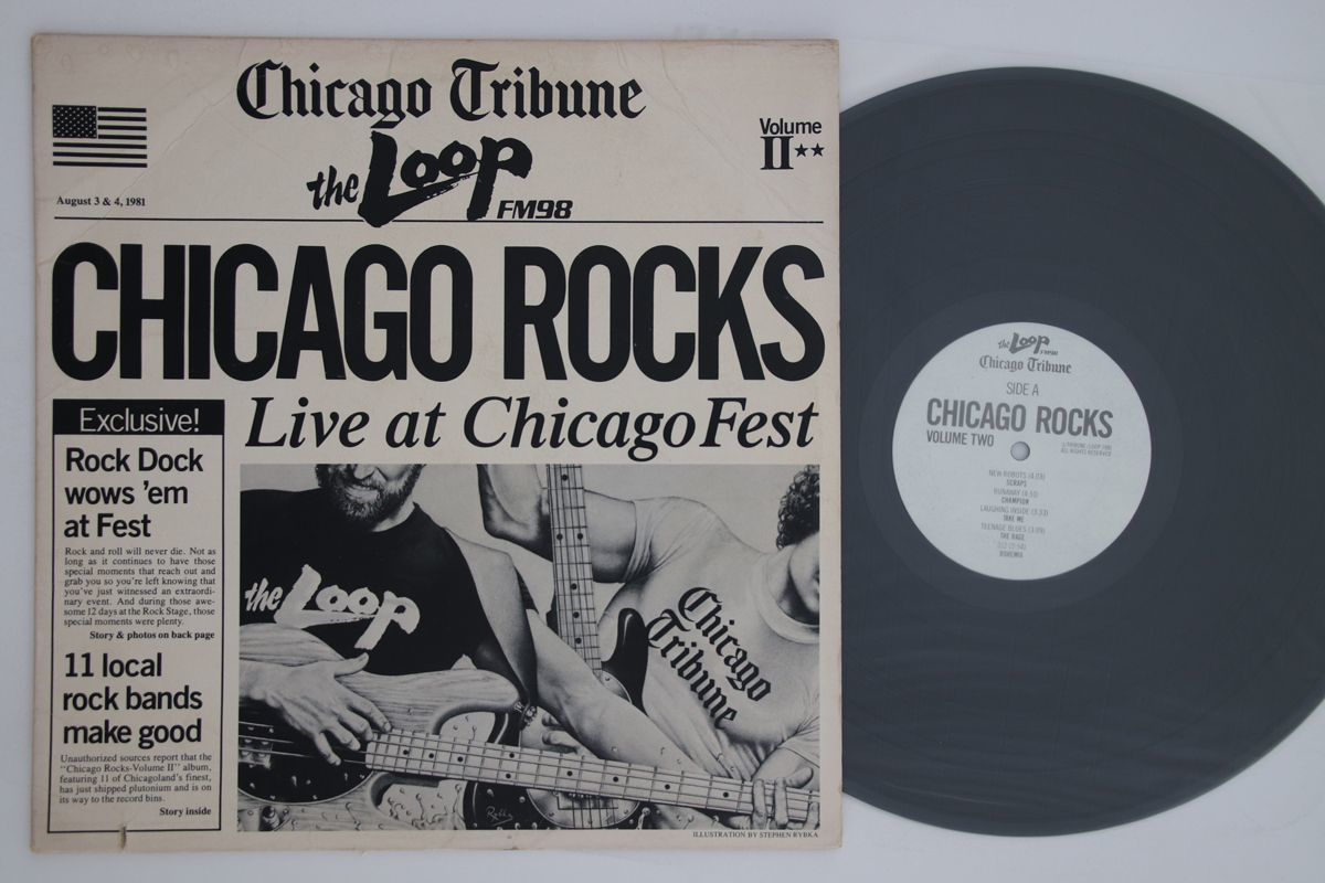 米LP Various Chicago Rocks Volume 2 Live At Chicago Fest LOOP1981 WLUP ...