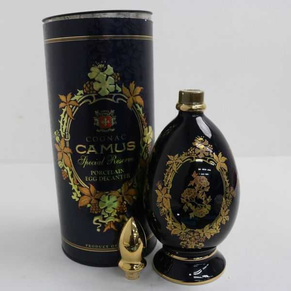 ☆CAMUS（カミュ）スペシャルリザーブ エッグデキャンタ 700ml 青陶器
