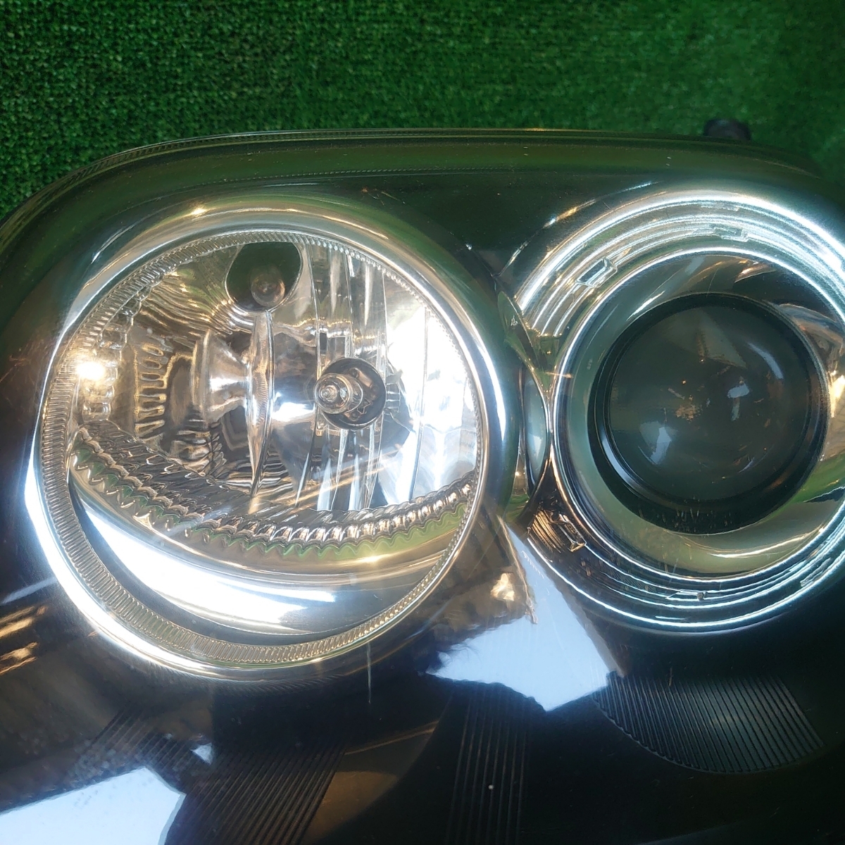 新作入荷，新作 ダイハツ ムーヴカスタム L175S 左ヘッドライト HID 前期