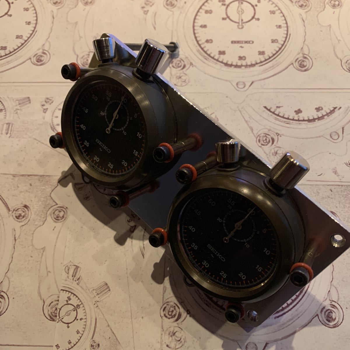＊SEIKO　ストップウォッチ　ラリータイマー仕様　クラッシックカー　ダッシュボードタイマー　88－5080　 機械式手巻き＊