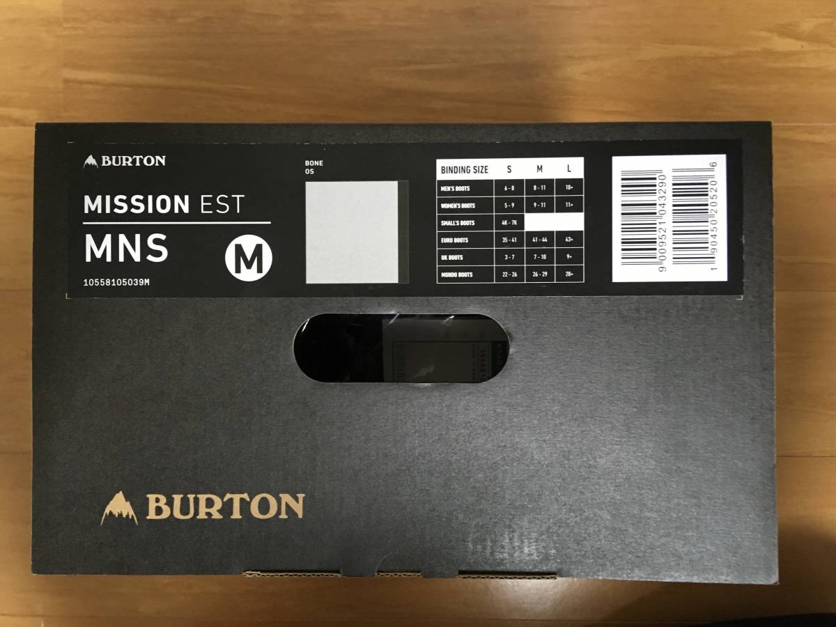送料無料】BURTON MISSION EST スノーボード ビンディング Mサイズ(26