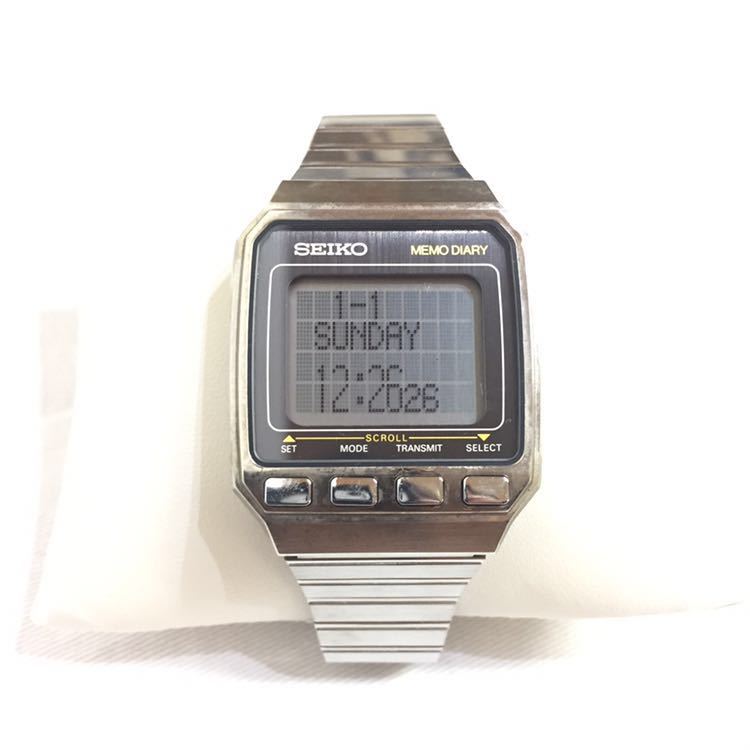 UW02-0010 Seiko Memo Diary Watch SEIKO Digital vintage retro very