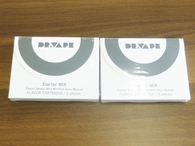 【15014】◆喫煙グッズ DR VAPE/ドクターベイプ 電子タバコ スターターミックス フレーバーカートリッジ 2個セット 新品 未使用 送料無料◆