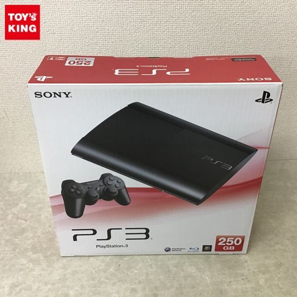 1円～ 欠品 動作確認済 初期化済 SONY PS3 PlayStation3 チャコールブラック 250GB (CECH-4000B)